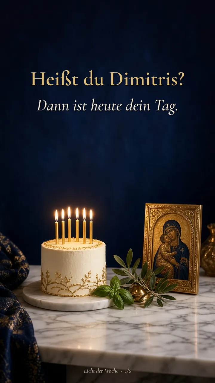 Heißt du Dimitris? Dann ist heute dein Tag.